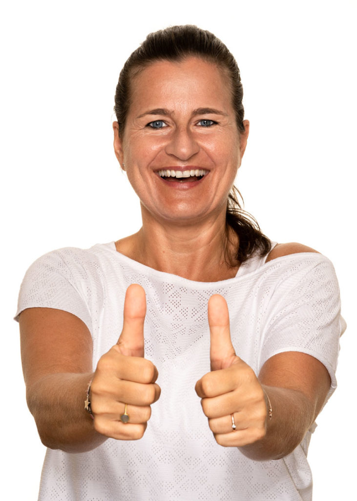 Silke Schaffer thumbs up